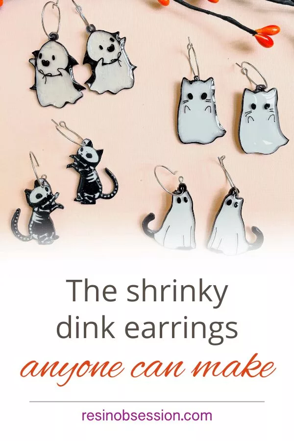 The Cute Shrinky Dink Earrings Anyone Can Make - Resin Obsession